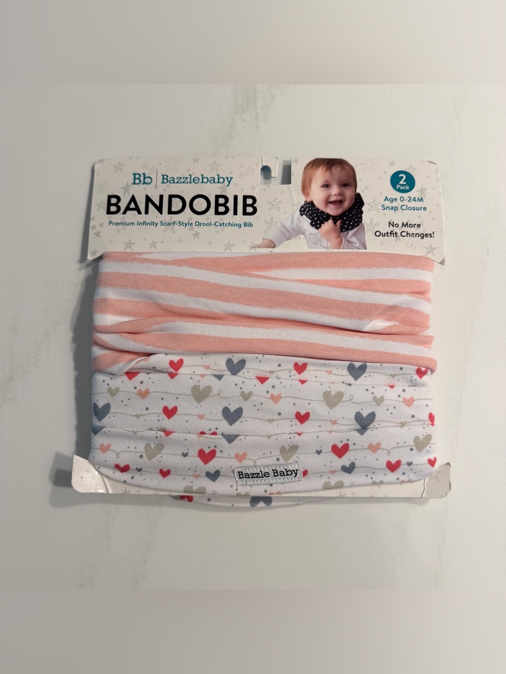 Bazzle Baby Bandobib - 2 Pack Age 0-24M
